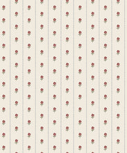 Load image into Gallery viewer, Petite Prints Collection by Milton and King Studio - Petite Prints: Florals - Jane Wallpaper - Colourway: Ruby - Swatch