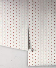 Load image into Gallery viewer, Petite Prints Collection by Milton and King Studio - Petite Prints: Florals - Jane Wallpaper - Colourway: Ruby - Roll