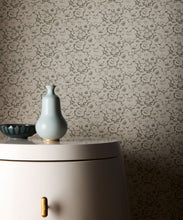 Load image into Gallery viewer, Petite Prints Collection by Milton and King Studio - Petite Prints: Florals - Lark Wallpaper - Colourway: Moss - Insitu