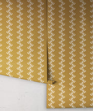 Load image into Gallery viewer, Petite Prints Collection by Milton and King Studio - Petite Prints: Florals - Pearl Wallpaper - Colourway: Ochre - Roll