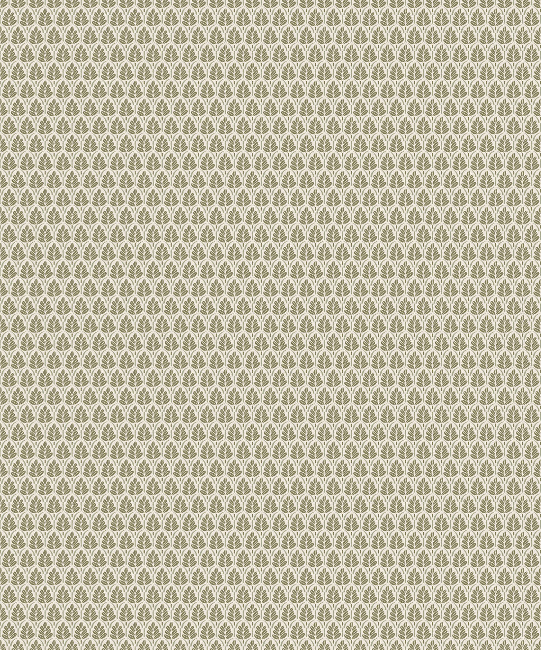 Petite Prints Collection by Milton and King Studio - Petite Prints: Florals - Sprig Wallpaper - Colourway: Moss - Swatch