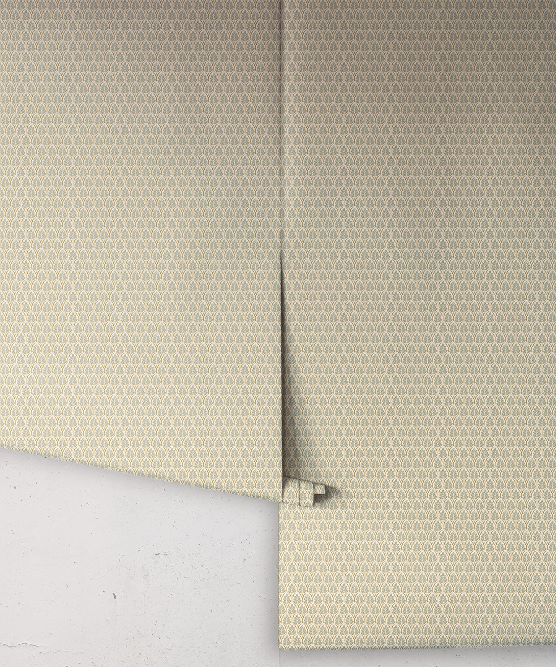 Petite Prints Collection by Milton and King Studio - Petite Prints: Florals - Sprig Wallpaper - Colourway: Ochre - Roll