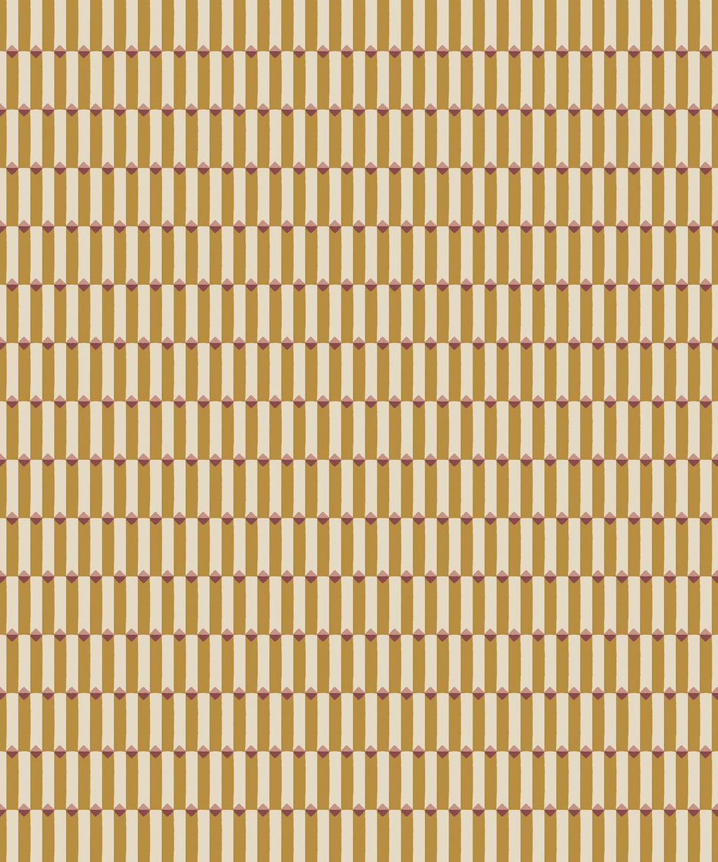 Petite Prints Collection by Milton and King Studio - Petite Prints: Geometrics - Axis Wallpaper - Colourway: Gold - Swatch