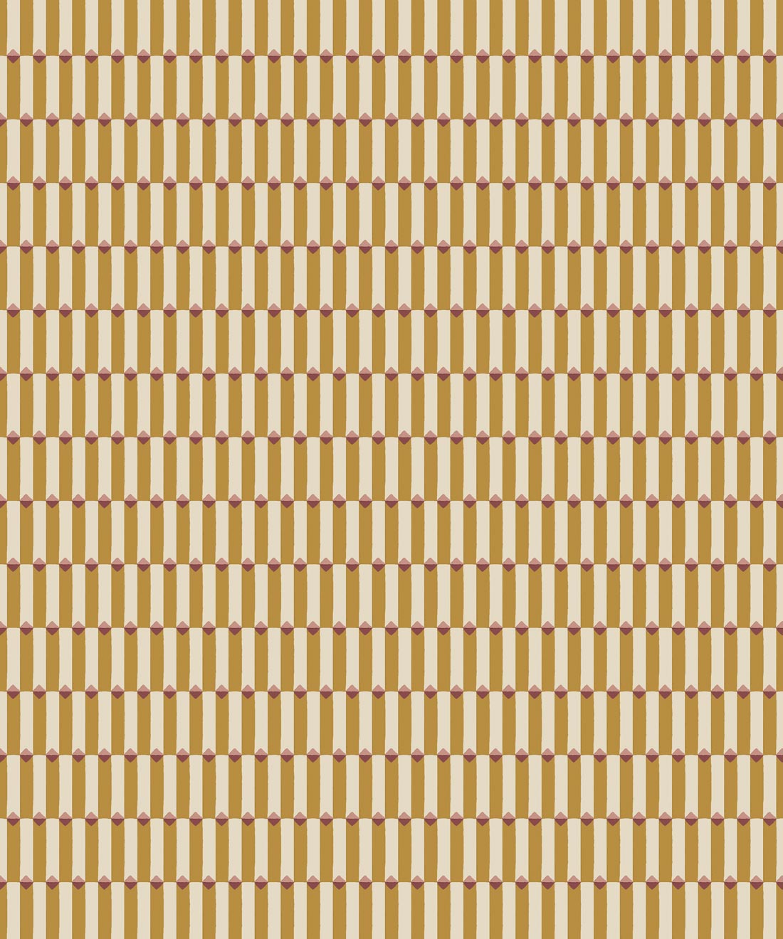 Petite Prints Collection by Milton and King Studio - Petite Prints: Geometrics - Axis Wallpaper - Colourway: Gold - Swatch