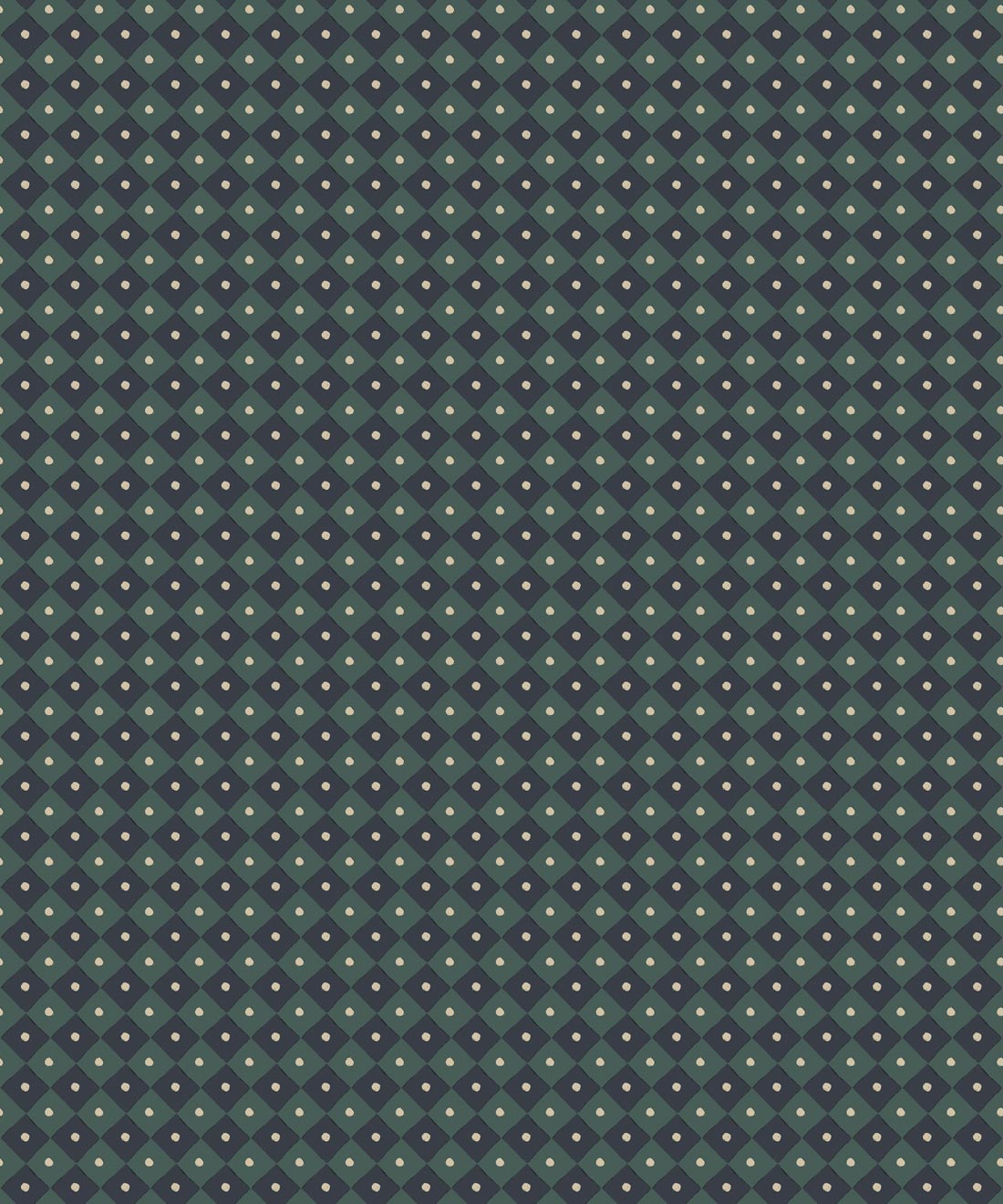 Petite Prints Collection by Milton and King Studio - Petite Prints: Geometrics - Checkerboard Wallpaper - Colourway: Indigo - Swatch