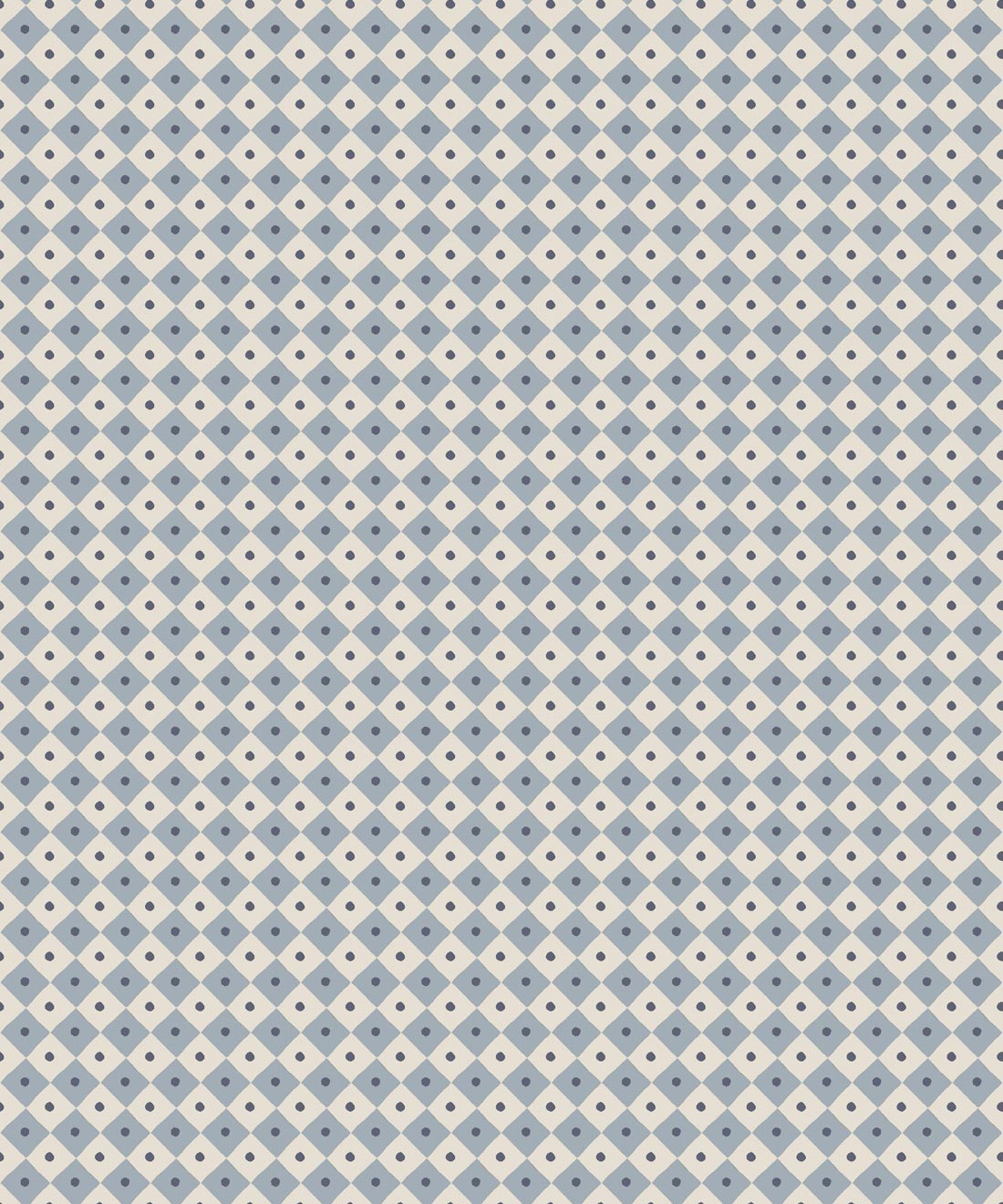 Petite Prints Collection by Milton and King Studio - Petite Prints: Geometrics - Checkerboard Wallpaper - Colourway: Periwinkle - Swatch