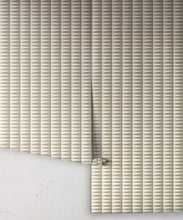 Load image into Gallery viewer, Petite Prints Collection by Milton and King Studio - Petite Prints: Geometrics - Flag Wallpaper - Colourway: Sage - Roll