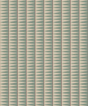 Load image into Gallery viewer, Petite Prints Collection by Milton and King Studio - Petite Prints: Geometrics - Flag Wallpaper - Colourway: Teal - Swatch