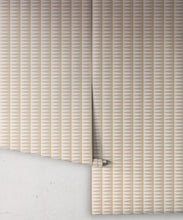Load image into Gallery viewer, Petite Prints Collection by Milton and King Studio - Petite Prints: Geometrics - Flag Wallpaper - Colourway: Wheat - Roll