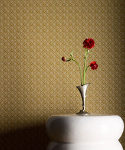 Load image into Gallery viewer, Petite Prints Collection by Milton and King Studio - Petite Prints: Geometrics - Frond Wallpaper - Colourway: Gold - Insitu