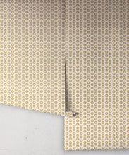 Load image into Gallery viewer, Petite Prints Collection by Milton and King Studio - Petite Prints: Geometrics - Sunburst Wallpaper - Colourway: Golden - Roll