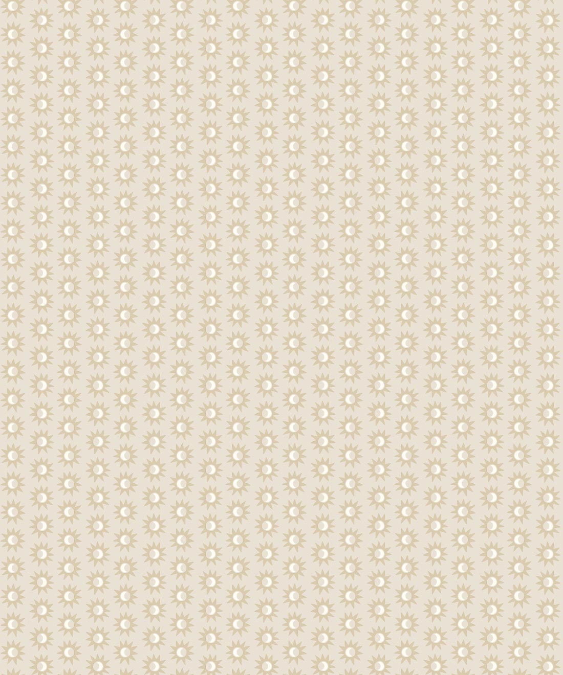Petite Prints Collection by Milton and King Studio - Petite Prints: Geometrics - Sunburst Wallpaper - Colourway: Light - Swatch