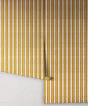Load image into Gallery viewer, Big Top Wallpaper - Colorway: Golden - Petite Prints - Stripes Collection - Roll
