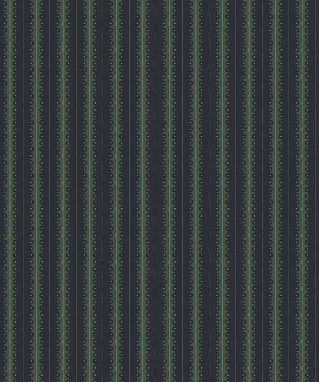 Big Top Wallpaper - Colorway: Indigo - Petite Prints - Stripes Collection - Swatch