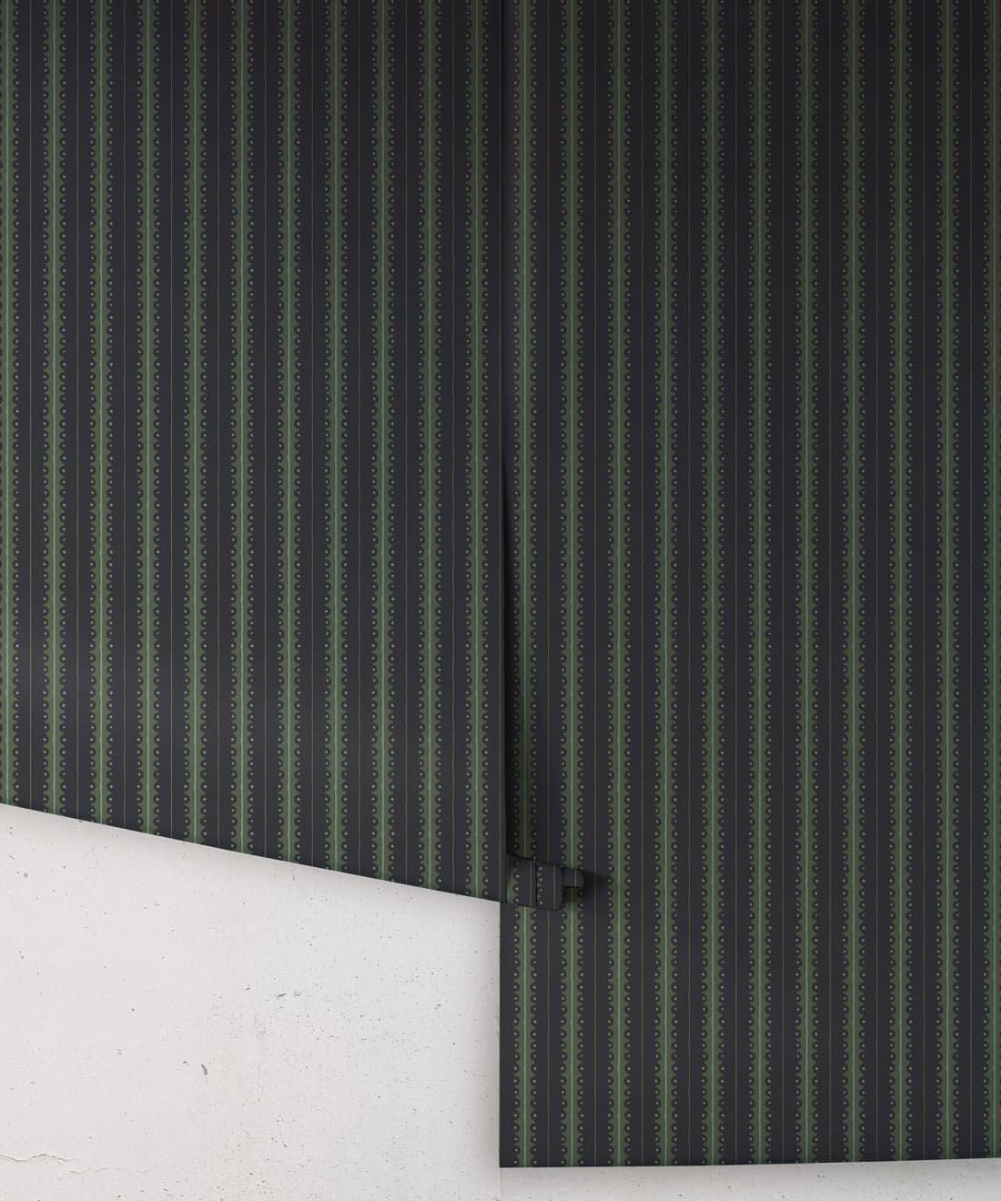 Big Top Wallpaper - Colorway: Indigo - Petite Prints - Stripes Collection - Roll