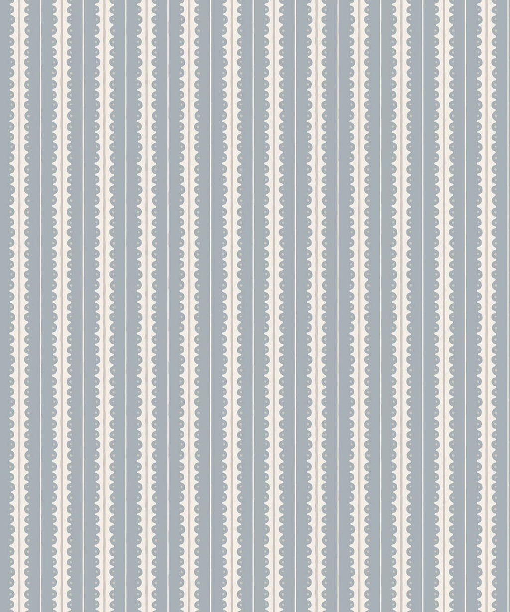Big Top Wallpaper - Colorway: Periwinkle - Petite Prints - Stripes Collection - Swatch