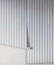 Load image into Gallery viewer, Big Top Wallpaper - Colorway: Periwinkle - Petite Prints - Stripes Collection - Roll