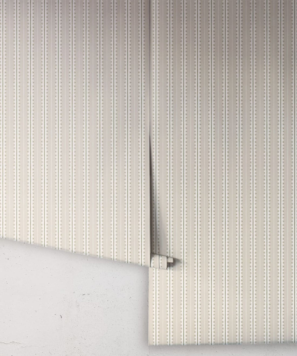 Big Top Wallpaper - Colorway: Wheat - Petite Prints - Stripes Collection - Roll