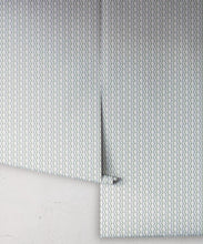 Load image into Gallery viewer, Cello Wallpaper - Colorway: Aqua - Petite Prints - Stripes Collection - Roll
