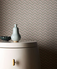 Load image into Gallery viewer, Dew Wallpaper - Colorway: Blush - Petite Prints - Stripes Collection - Insitu