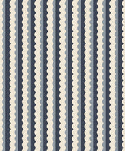 Load image into Gallery viewer, Otto Wallpaper - Colorway: Indigo - Petite Prints - Stripes Collection - Swatch