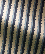 Load image into Gallery viewer, Otto Wallpaper - Colorway: Indigo - Petite Prints - Stripes Collection - Flatlay