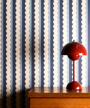 Load image into Gallery viewer, Otto Wallpaper - Colorway: Indigo - Petite Prints - Stripes Collection - Insitu