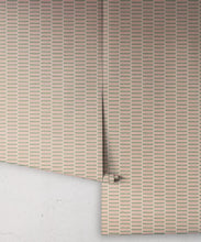 Load image into Gallery viewer, Rail Wallpaper - Colorway: Blush - Petite Prints - Stripes Collection - Roll