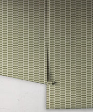 Load image into Gallery viewer, Rail Wallpaper - Colorway: Moss - Petite Prints - Stripes Collection - Roll