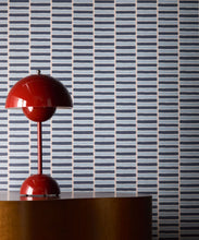 Load image into Gallery viewer, Rail Wallpaper - Colorway: Nautical - Petite Prints - Stripes Collection - Insitu