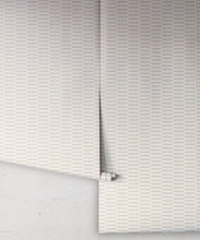 Load image into Gallery viewer, Rail Wallpaper - Colorway: Pebble - Petite Prints - Stripes Collection - Roll