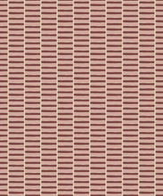 Load image into Gallery viewer, Rail Wallpaper - Colorway: Ruby - Petite Prints - Stripes Collection - Swatch