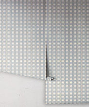 Load image into Gallery viewer, Reed Wallpaper - Colorway: Periwinkle - Petite Prints - Stripes Collection - Roll