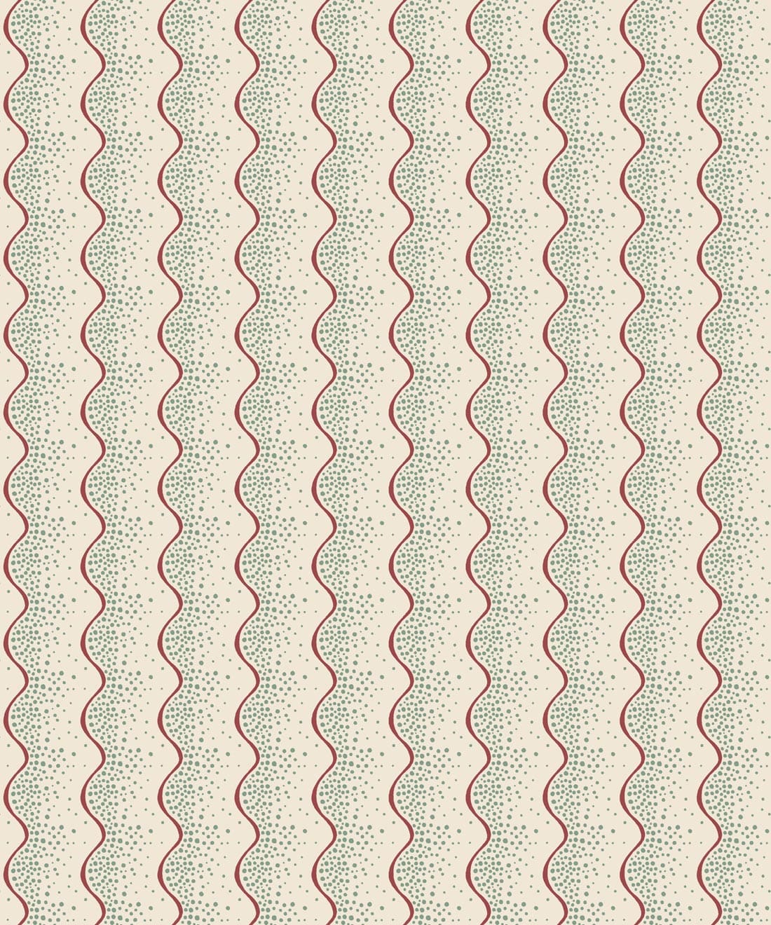 Shore Wallpaper - Colorway: Aqua - Petite Prints - Stripes Collection - Swatch