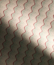 Load image into Gallery viewer, Shore Wallpaper - Colorway: Aqua - Petite Prints - Stripes Collection - Flatlay