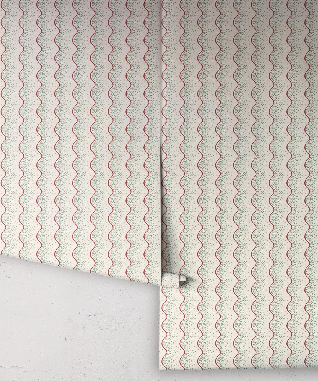 Shore Wallpaper - Colorway: Aqua - Petite Prints - Stripes Collection - Roll