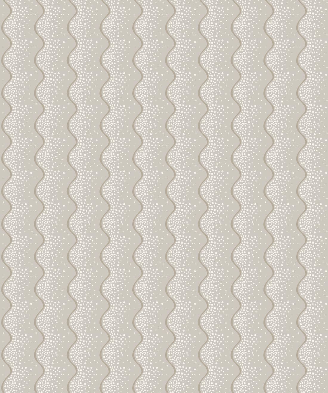 Shore Wallpaper - Colorway: Ash - Petite Prints - Stripes Collection - Swatch