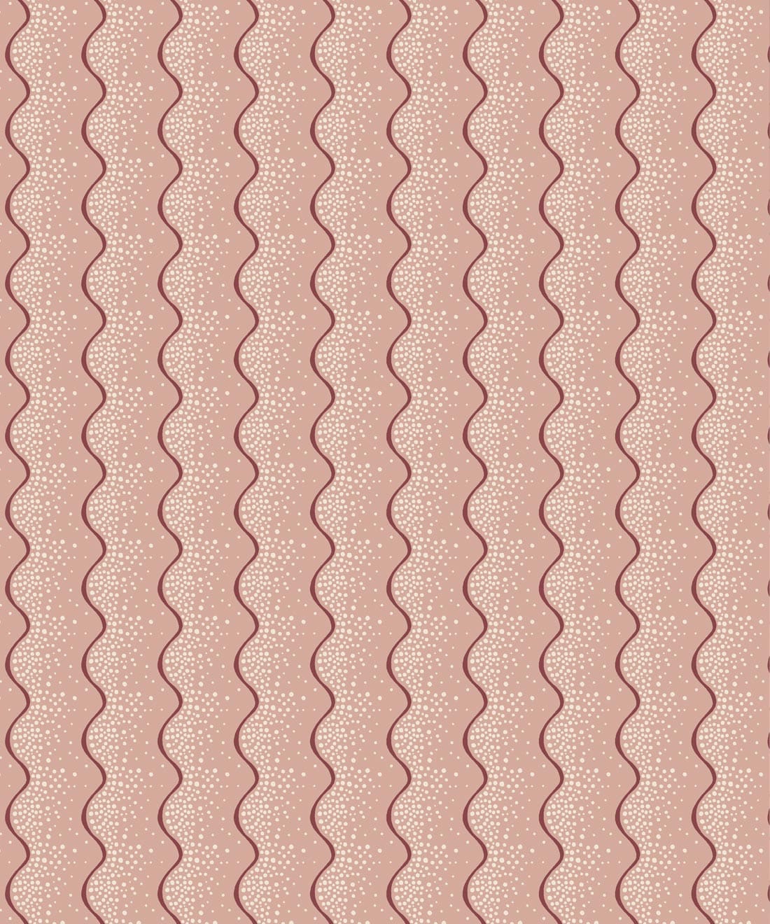 Shore Wallpaper - Colorway: Blush - Petite Prints - Stripes Collection - Swatch