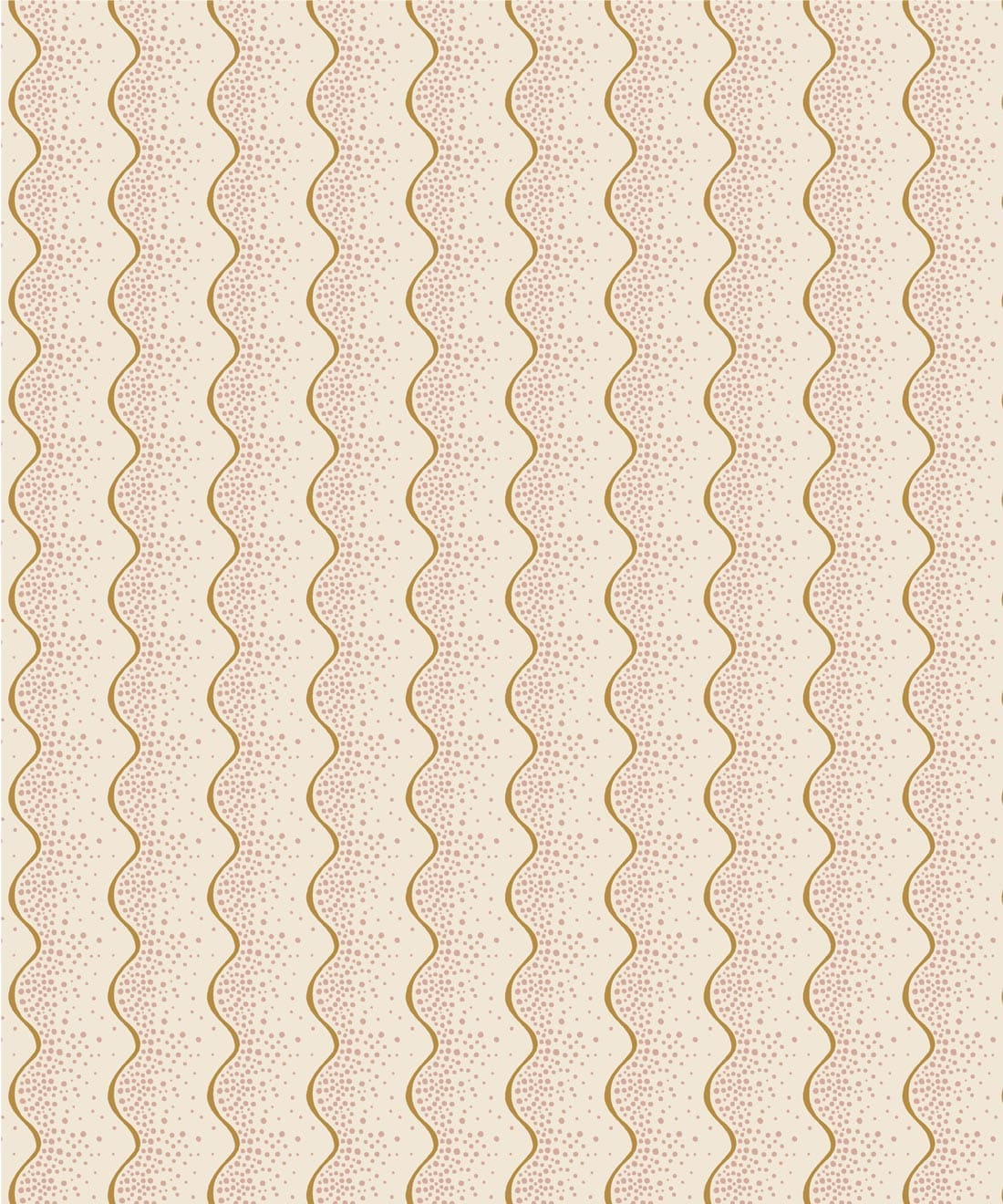 Shore Wallpaper - Colorway: Golden - Petite Prints - Stripes Collection - Swatch