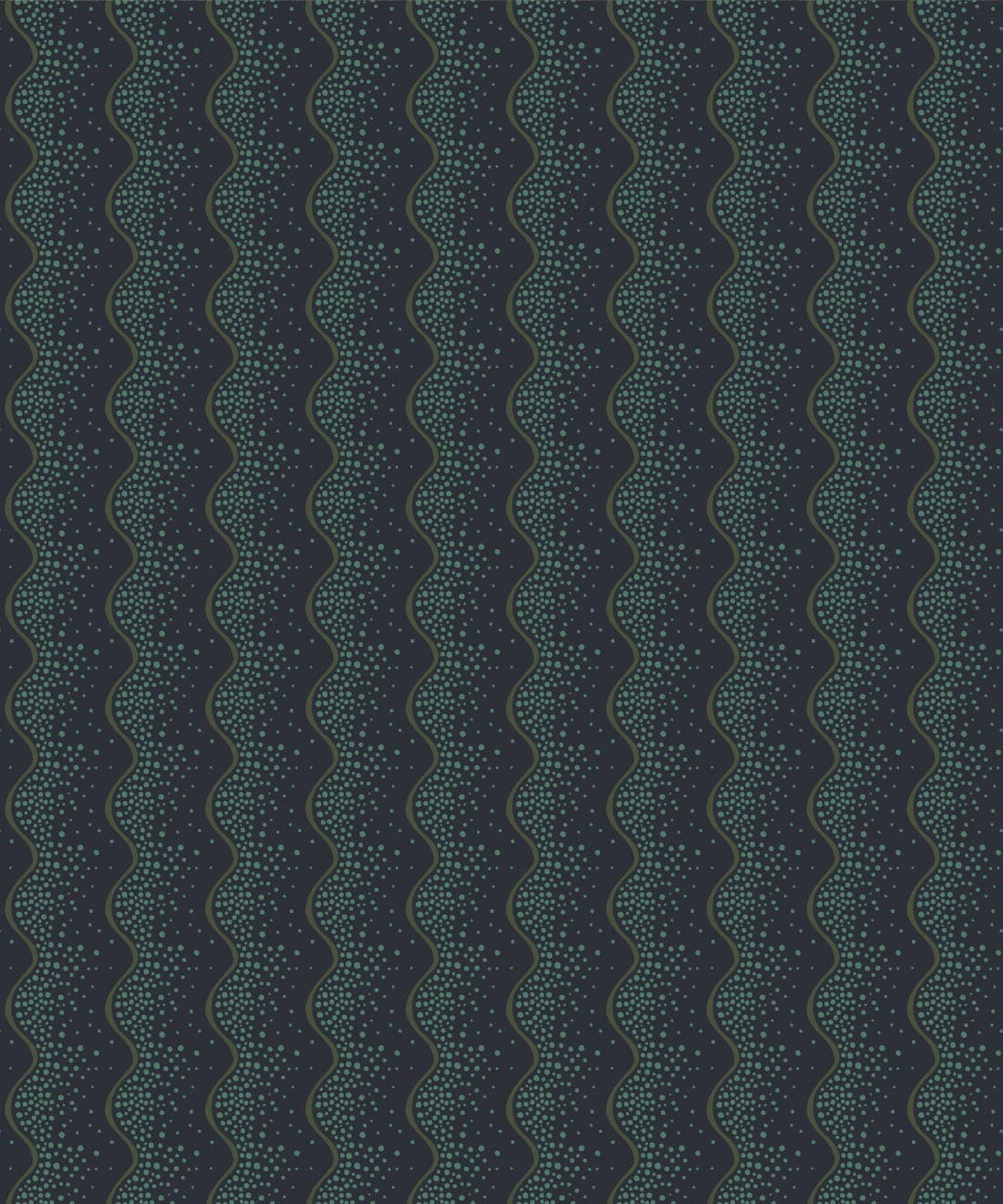 Shore Wallpaper - Colorway: Indigo - Petite Prints - Stripes Collection - Swatch
