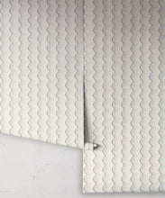 Load image into Gallery viewer, Shore Wallpaper - Colorway: Periwinkle - Petite Prints - Stripes Collection - Roll