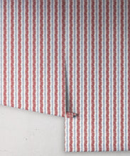 Load image into Gallery viewer, Stitch Wallpaper - Colorway: Nautical - Petite Prints - Stripes Collection - Roll