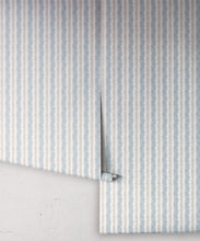 Load image into Gallery viewer, Stitch Wallpaper - Colorway: Periwinkle - Petite Prints - Stripes Collection - Roll