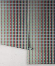 Load image into Gallery viewer, Twill Wallpaper - Colorway: Nautical - Petite Prints - Stripes Collection - Roll
