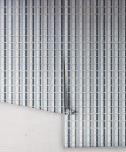 Load image into Gallery viewer, Twill Wallpaper - Colorway: Periwinkle - Petite Prints - Stripes Collection - Roll