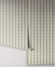 Load image into Gallery viewer, Twill Wallpaper - Colorway: Sage - Petite Prints - Stripes Collection - Roll