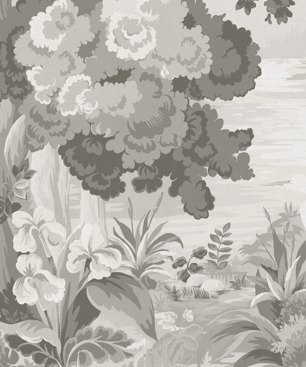 The Glenn Mural - Colorway: Mist - Fable Collection by M&K Studios - Swatch