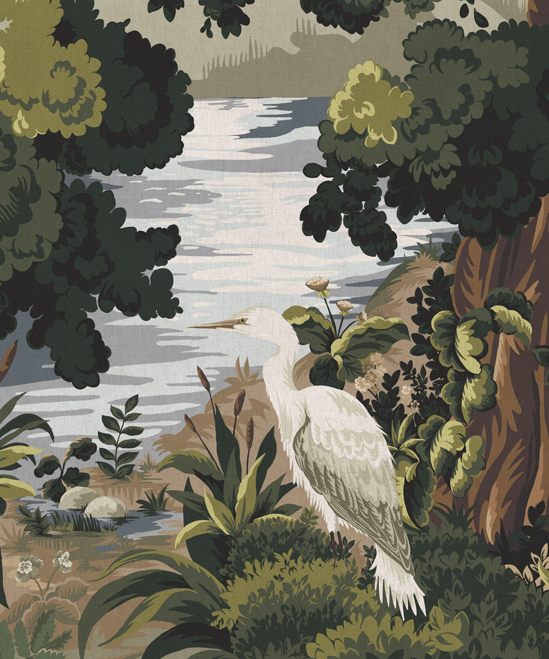 The Glenn Mural - Colorway: Tapestry - Fable Collection by M&K Studios - Swatch