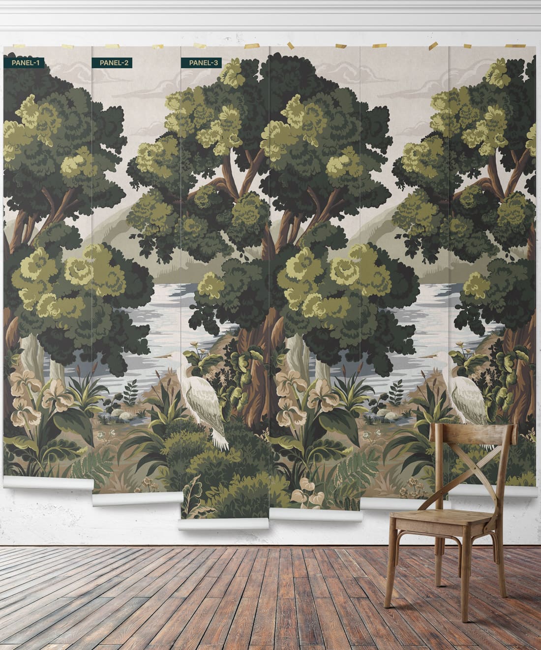The Glenn Mural - Colorway: Tapestry - Fable Collection by M&K Studios - Panel