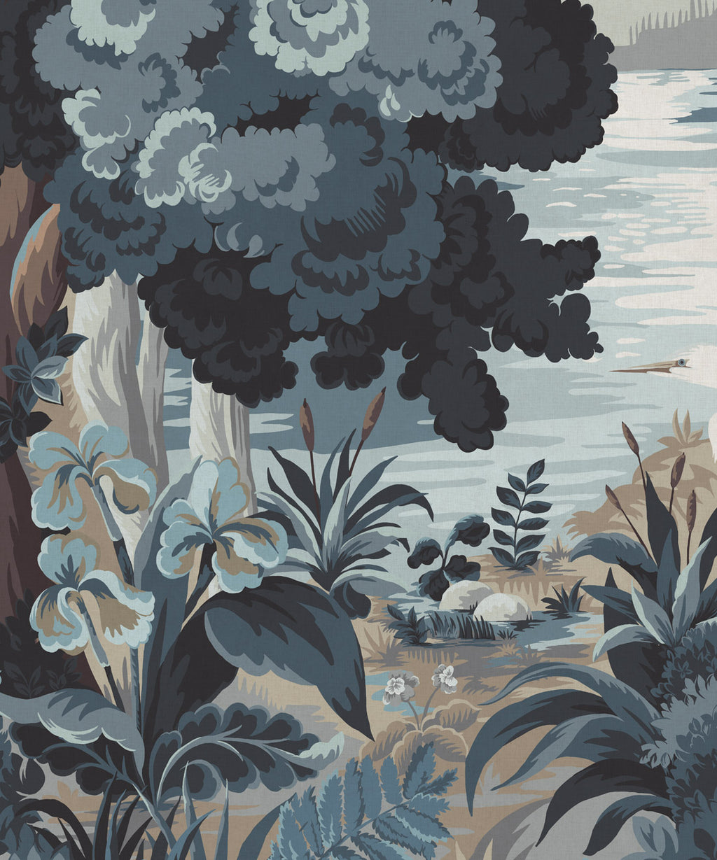 The Glenn Mural - Colorway: Winter - Fable Collection by M&K Studios - Swatch